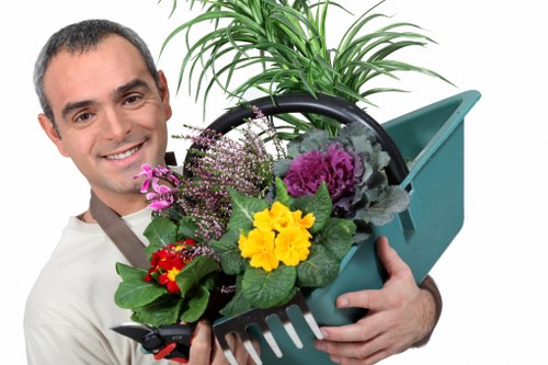 Low-carbon van used for sustainable garden services